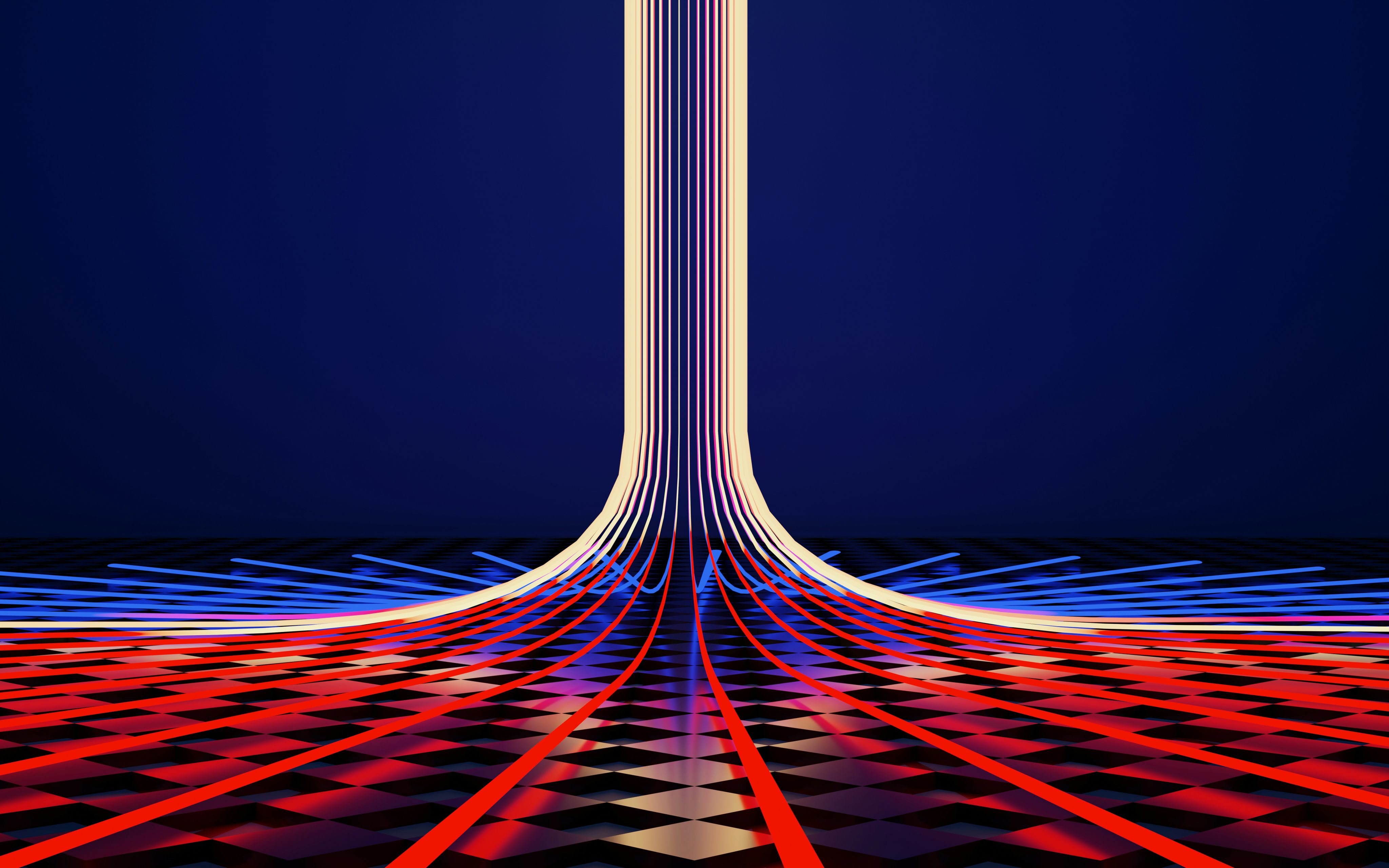 a computer generated image of a tall tower