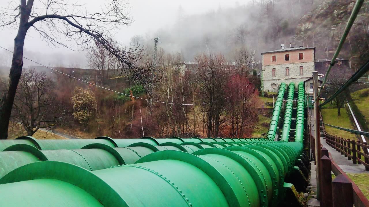 Penstock of a hydroelectric power station